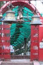 A temple of Bells called Chitai Golu Devta Temple Almora India Royalty Free Stock Photo